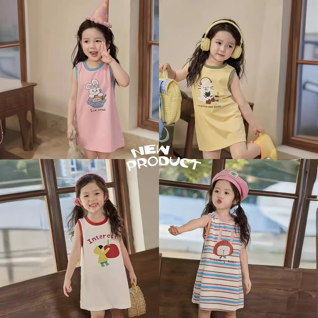 Baby Clothing Line - Baby Girls Casual Dresses Summer Children