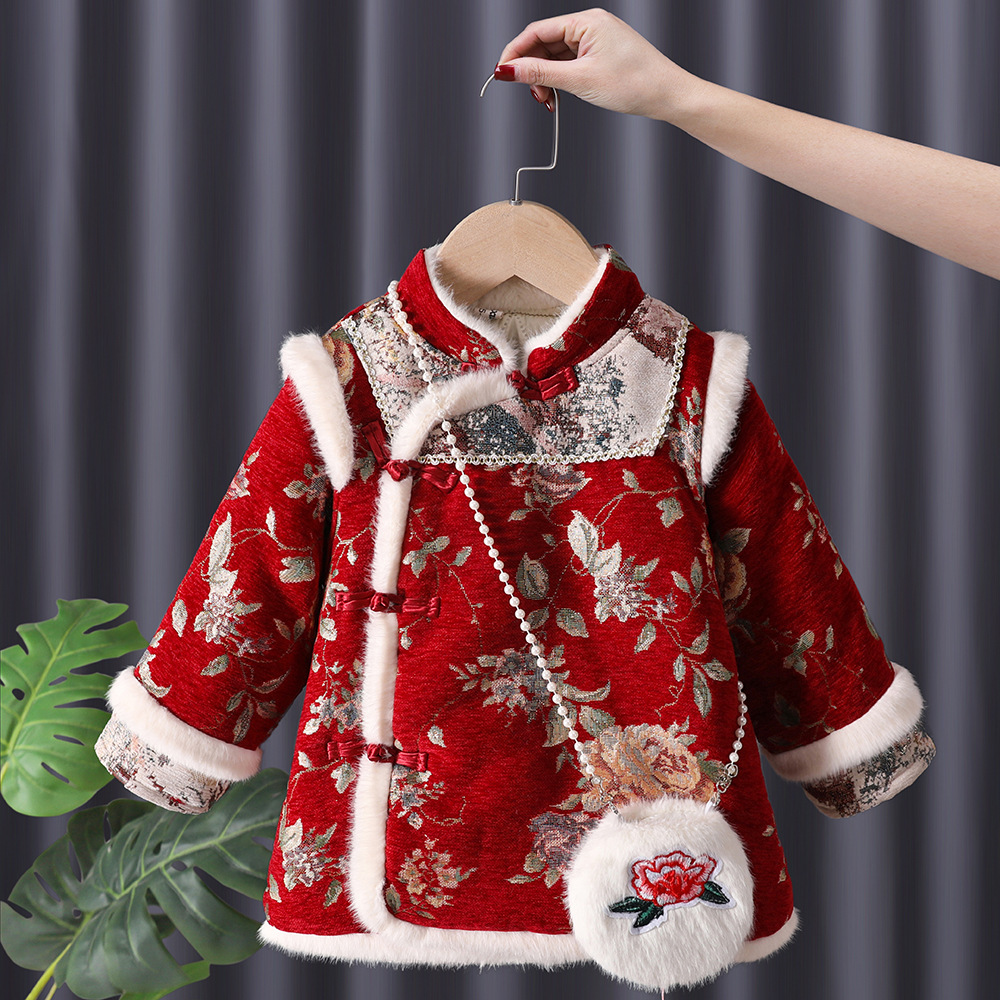 Baby Clothing Winter - Winter Baby Girls Hanfu Kids Princess