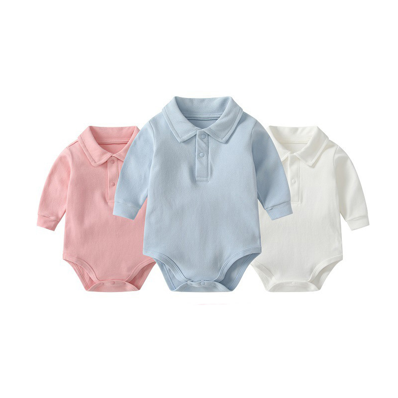 Baby Polo Collar Bodysuit 100% - Baby Clothing Onesies review and price