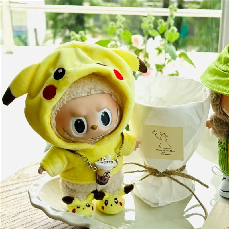 15 17cm For Labubu Doll Cartoo - Baby Clothing Unisex review and price