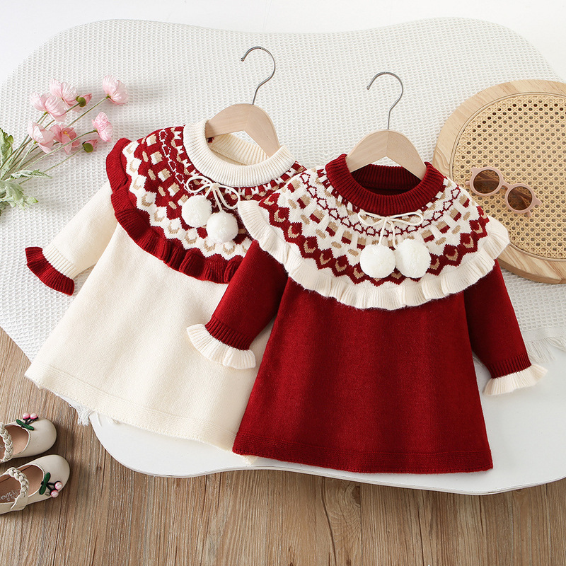 Girls Knitted Dresses Spring A - Baby Clothing Line review and price
