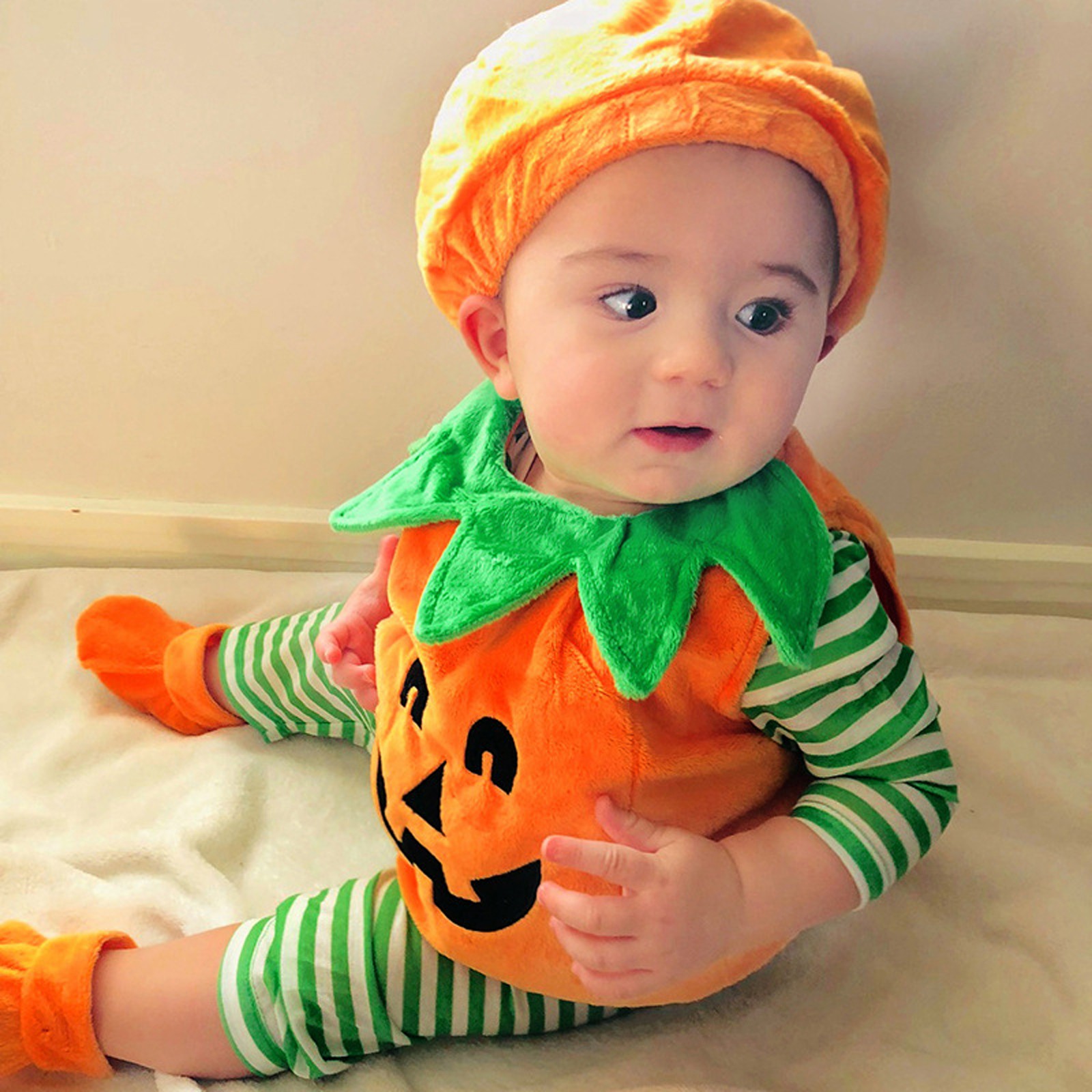 Halloween Pumpkin Costume Kids - Baby Clothing Onesies review and price