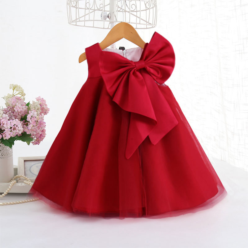 Summer Big Bow Baby Girl Dress - Baby Clothing For Sale review and price