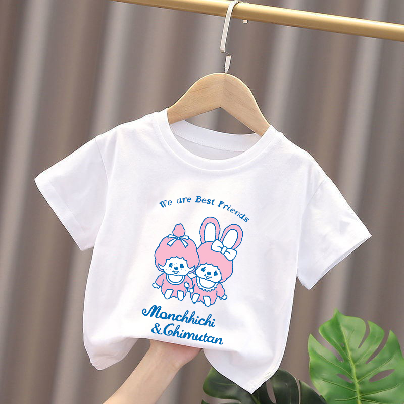 Monchhichi Kids T-shirts Anime - Baby Clothing Unisex review and price