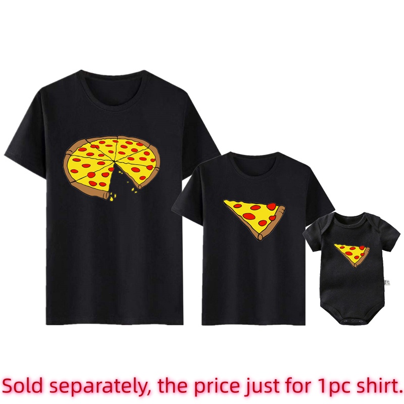 Funny Pizza Print Father Mothe - Baby Clothing For Sale review and price