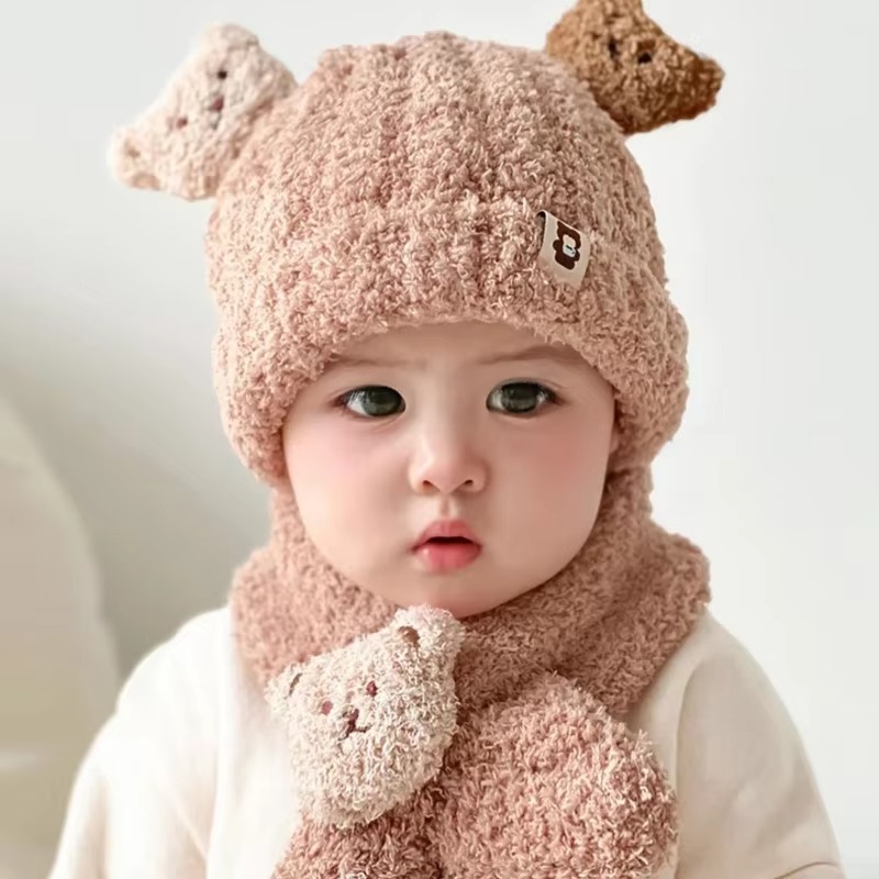 1-10PCS Baby Hat Scarf for Gir - Baby Clothing Winter review and price