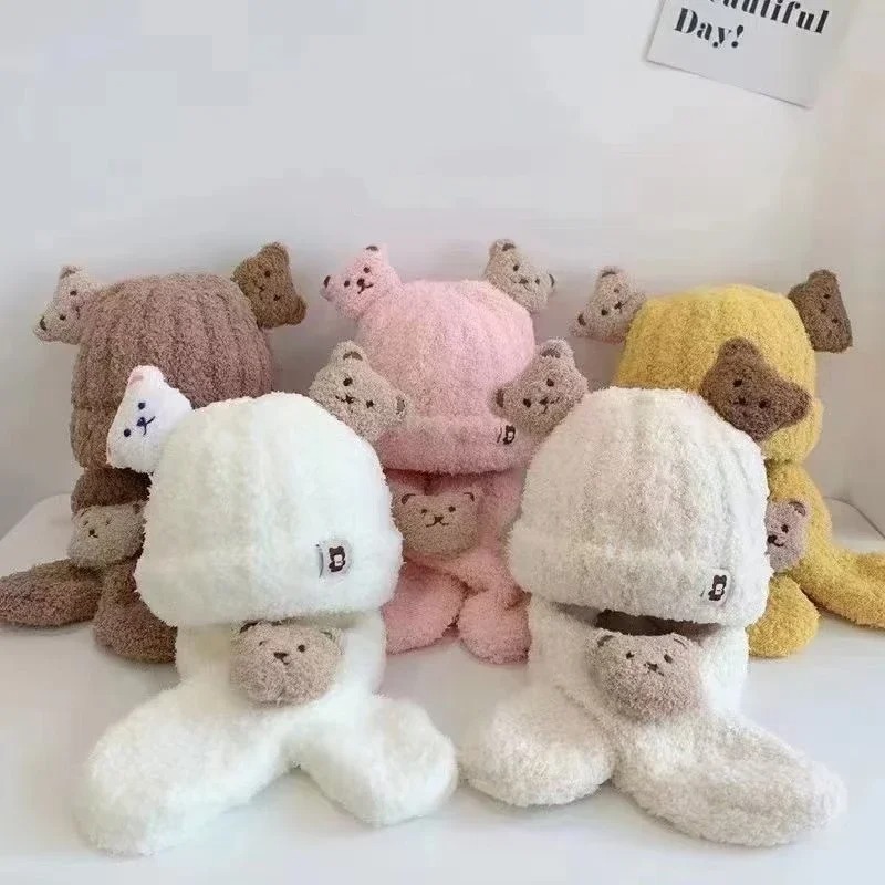1-10PCS Baby Hat Scarf for Gir - Baby Clothing Winter review and price