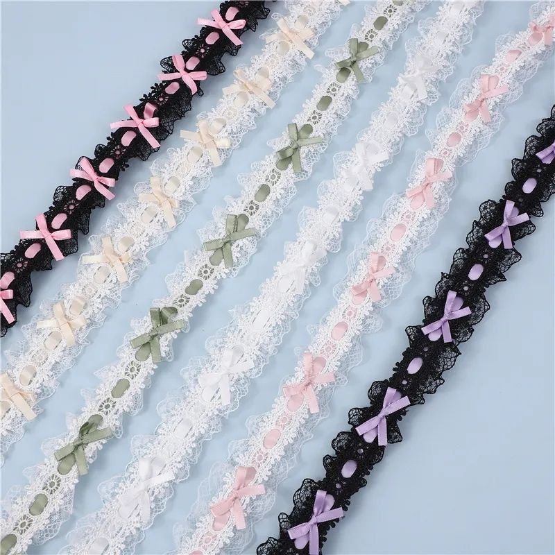 Bow Pleated Lace Trim Handmade - Baby Clothing Sewing review and price